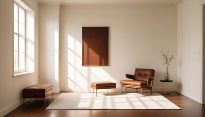 Fototapeta premium Photo interior modern design room 3d illustration