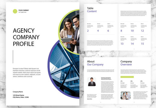 Green And Blue Business Company Profile