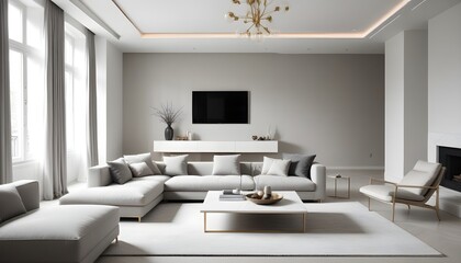 Photo interior modern design room 3d illustration