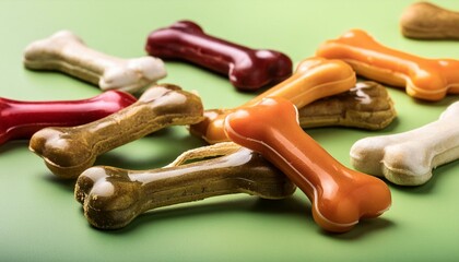 Croquetas de perro alimento fotografia detalle