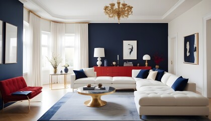 Photo interior modern design room 3d illustration