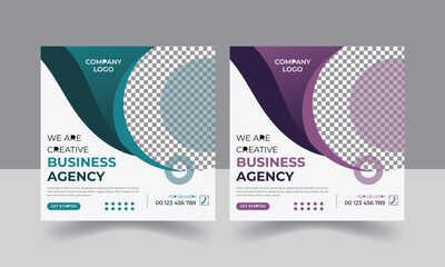 modern Social media design template for business.