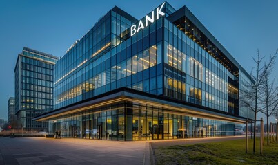 Modern Bank Building