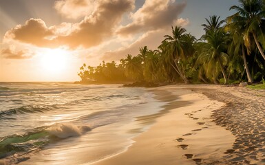 beach at sunset
