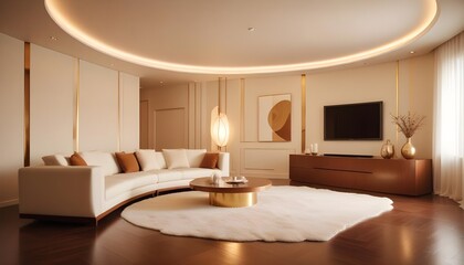 Photo interior modern design room 3d illustration