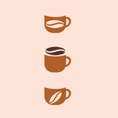 Creative Professional Trendy and Minimal COFFEE Logo Design, COFFEE Icon Logo in Editable Vector Format