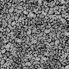 abstract uniform endless ornament. black and white seamless wallpaper