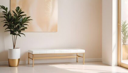 Photo interior modern design room 3d illustration