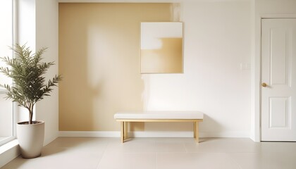 Photo interior modern design room 3d illustration