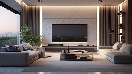 Modern Elegance: A Contemporary Living Room Design