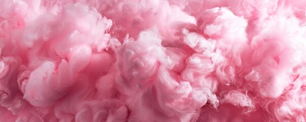 Fototapeta premium Candy floss, Cotton candy, Pink, Sweet, Fluffy