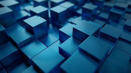 Fototapeta premium A minimalist design with an abstract 3D render and a clean geometric background