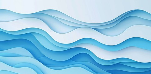 3D paint, summer background, water, wave, ripple, clean, fresh breeze, blue liquid oil