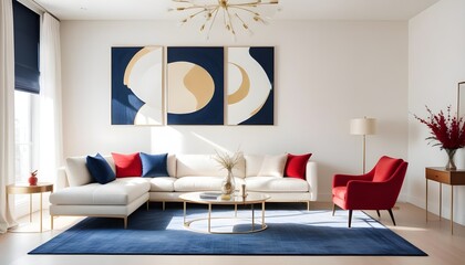 Photo interior modern design room 3d illustration