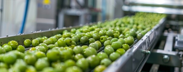 Food Production Process: Manufacturing Green Olives , olives, harvesting, agriculture, produce