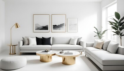 Photo interior modern design room 3d illustration