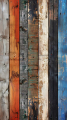Retro wooden planks