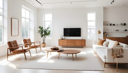 Fototapeta premium Photo interior modern design room 3d illustration