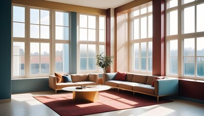 Photo interior modern design room 3d illustration