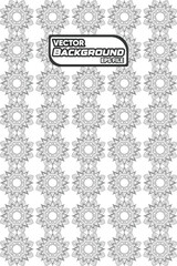 Black and white seamless pattern texture. Greyscale ornamental graphic design. Mosaic ornaments.One color wallpaper.