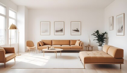 Photo interior modern design room 3d illustration