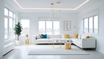 Photo interior modern design room 3d illustration