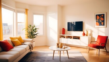 Photo interior modern design room 3d illustration