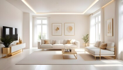 Photo interior modern design room 3d illustration