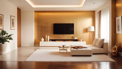 Fototapeta premium Photo interior modern design room 3d illustration