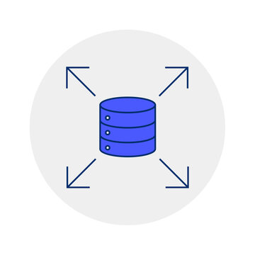  Large Scale icon, Architecting for Large Scale Best Practices and Strategies, Scaling Systems Techniques for Large-Scale Data Management icon