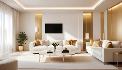 Photo interior modern design room 3d illustration