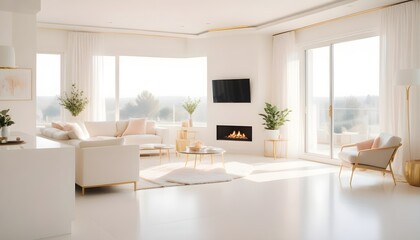 Photo interior modern design room 3d illustration