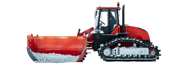 snowplow on transparent background