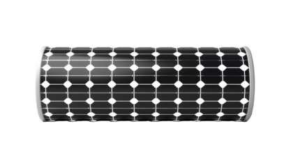 solar battery on transparent background