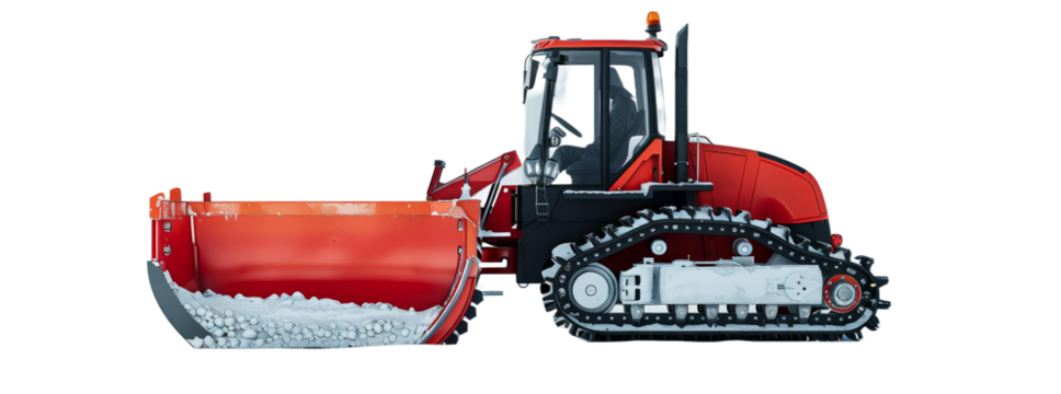 snowplow on transparent background