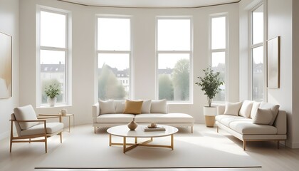 Fototapeta premium Photo interior modern design room 3d illustration