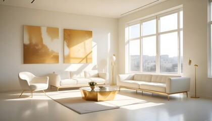 Photo interior modern design room 3d illustration
