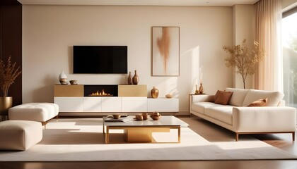 Photo interior modern design room 3d illustration