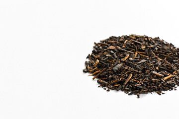 Loose Tea Leaves Isolated White