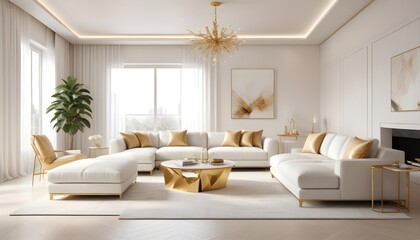 Photo interior modern design room 3d illustration