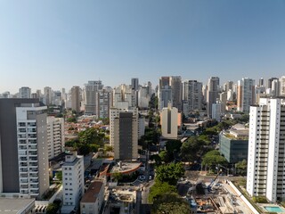 Imagens aéreas da região do Sumaré, zona oeste de São Paulo