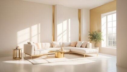 Photo interior modern design room 3d illustration