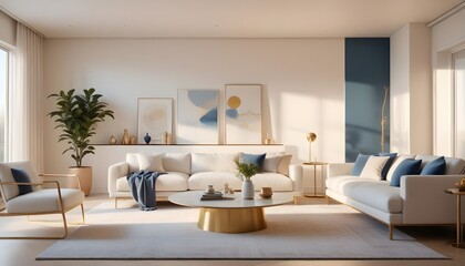 Photo interior modern design room 3d illustration