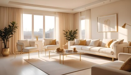 Photo interior modern design room 3d illustration