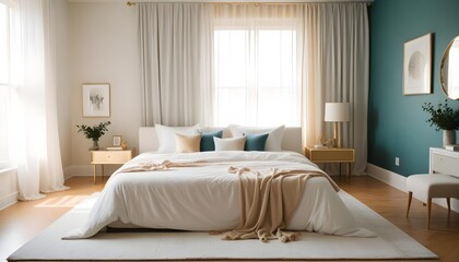 Photo interior modern design room 3d illustration