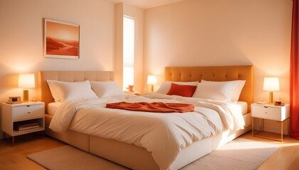 Photo interior modern design room 3d illustration