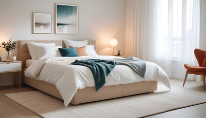 Photo interior modern design room 3d illustration