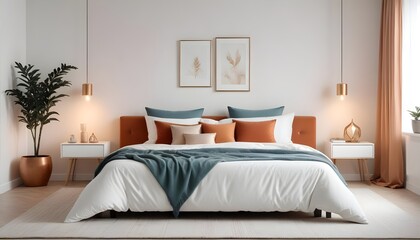 Photo interior modern design room 3d illustration