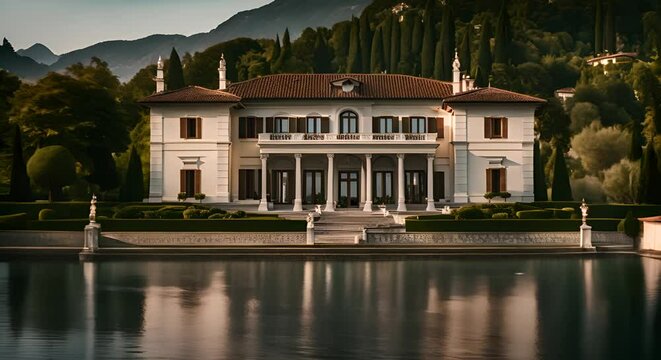 Italian villa on lake Como.