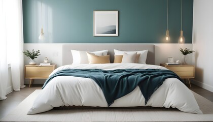 Photo interior modern design room 3d illustration